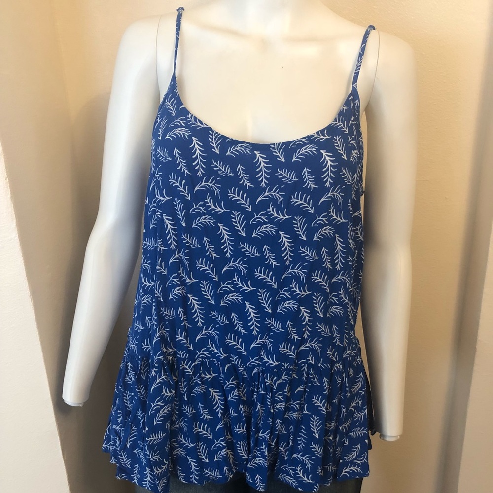 Camisole Top With Ruffle On Bottom